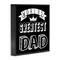Stupell Industries Worlds Greatest Dad Cool Varied Typography Crown Design Framed Giclee Art